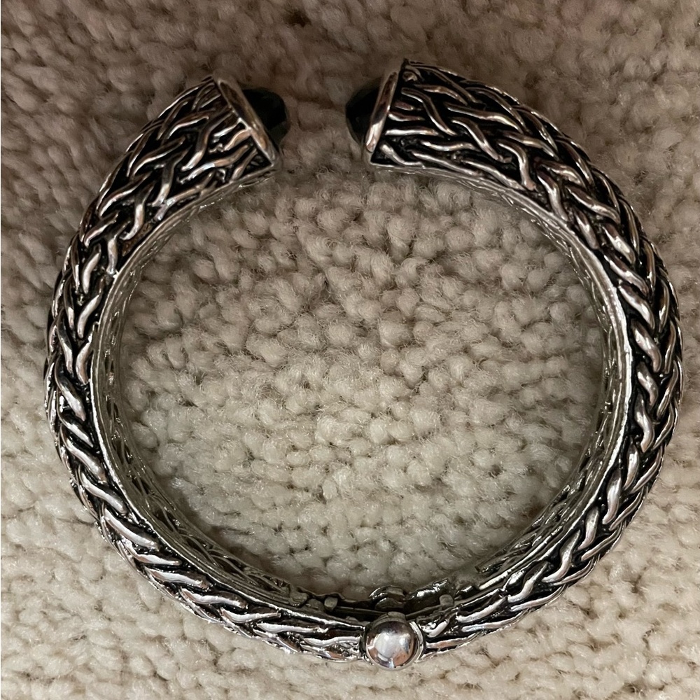 Nice sliver and black bracelet